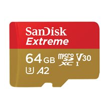 SanDisk Extreme - Flash-minneskort (microSDXC till