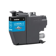 Brother LC422XLC - Lång livslängd - cyan - original -
