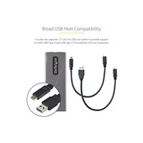 StarTech.com USB-C 10Gbps to M.2 NVMe or M.2 SATA SSD