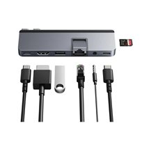 HyperDrive DUO Pro - Dockningsstation - USB-C x 2 - HDMI,