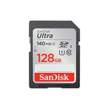 SanDisk Ultra - Flash-minneskort - 128 GB - Class 10 - SDHC