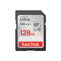 SanDisk Ultra - Flash-minneskort - 128 GB - Class 10 - SDHC