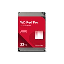 WD Red Pro WD221KFGX - Hårddisk - 22 TB - inbyggd - 3.5" -