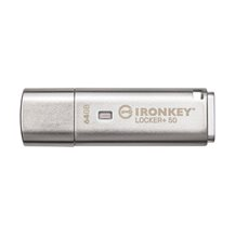 Kingston IronKey Locker+ 50 - USB flash-enhet - krypterat -