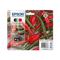 Epson 503/503 XL Multipack - 4-pack - XL (svart) +