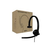 Logitech H570e - Headset - på örat - kabelansluten - USB-A