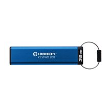 Kingston IronKey Keypad 200 - USB flash-enhet - krypterat -
