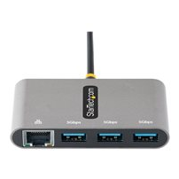 StarTech.com 3-Port USB-C Hub with Ethernet, 3x USB-A