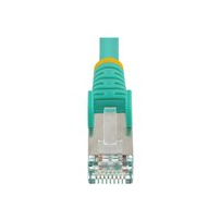 StarTech.com 50cm CAT6a Ethernet Cable - Aqua - Low Smoke