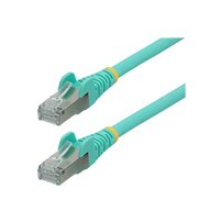 StarTech.com 1m CAT6a Ethernet Cable - Aqua - Low Smoke