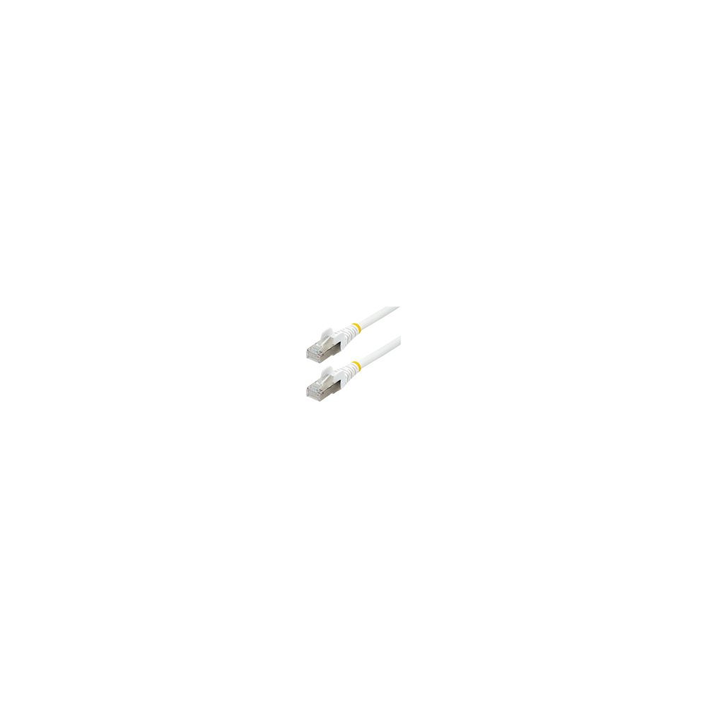 StarTech.com 2m CAT6a Ethernet Cable - White - Low Smoke