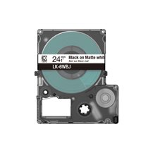 Epson LabelWorks LK-6WBJ - Svart på matt vit - Rulle ( 2,4