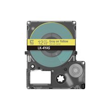 Epson LabelWorks LK-4YAS - Grått på gult - Rulle (1,2 cm x