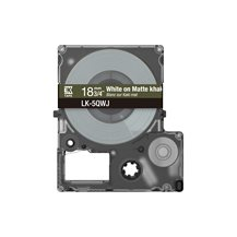 Epson LabelWorks LK-5QWJ - Vitt på matt kaki - Rulle (1,8