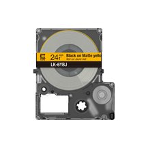 Epson LabelWorks LK-6YBJ - Svart på matt gult - Rulle ( 2,4