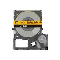 Epson LabelWorks LK-6YBJ - Svart på matt gult - Rulle ( 2,4