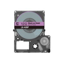 Epson LabelWorks LK-4UBP - Svart på lila - Rulle (1,2 cm x