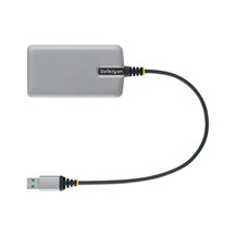 StarTech.com 3-Port USB Hub with Ethernet, 3x USB-A Ports,