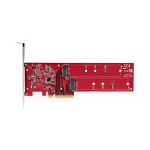 StarTech.com Dual M.2 PCIe SSD Adapter Card, x8 / x16 Dual