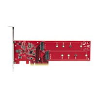 StarTech.com Dual M.2 PCIe SSD Adapter Card, x8 / x16 Dual