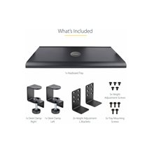 StarTech.com Under-Desk Keyboard Tray, Clamp-on Keyboard