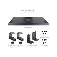 StarTech.com Under-Desk Keyboard Tray, Clamp-on Keyboard