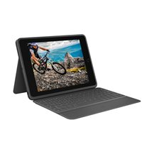 Logitech Rugged Folio - Tangentbord och foliefodral - Apple