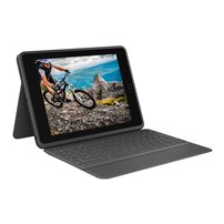 Logitech Rugged Folio - Tangentbord och foliefodral - Apple