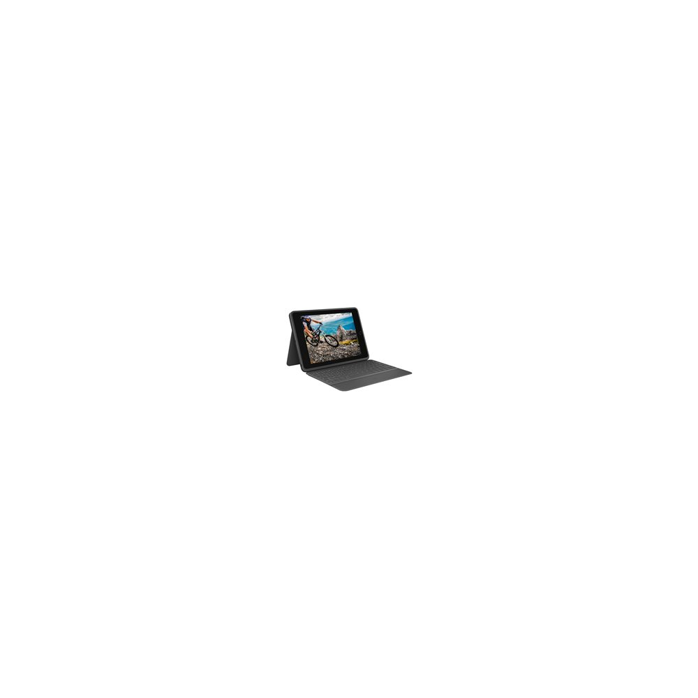 Logitech Rugged Folio - Tangentbord och foliefodral - Apple