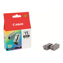 Canon BCI-15 - 2-pack - svart - original - bläcktank - för