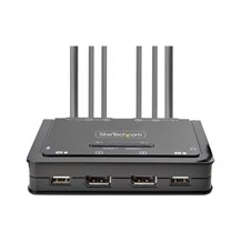 StarTech.com 2-Port Dual-Monitor DisplayPort Cable KVM
