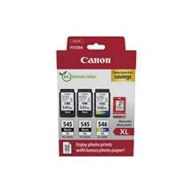 Canon PG-545 XL/CL-546XL Photo Value Pack - 3-pack - svart,