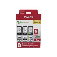 Canon PG-545 XL/CL-546XL Photo Value Pack - 3-pack - svart,