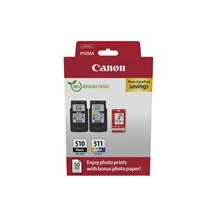 Canon PG-510/CL-511 Photo Paper Value Pack - 2-pack -