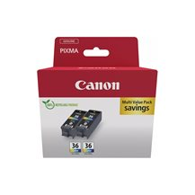 Canon CLI-36 Color Twin Pack - 2-pack - 12 ml - färg (cyan,