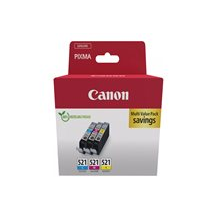 Canon CLI-521 C/M/Y Multi pack - 3-pack - 9 ml - gul, cyan,