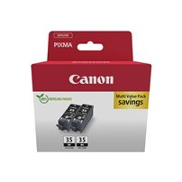 Canon PGI-35BK Twin Pack - 2-pack - 9.3 ml - svart -