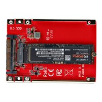 StarTech.com M.2 to U.3 Adapter, For M.2 NVMe SSDs, PCIe