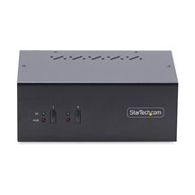StarTech.com 2-Port Dual-Monitor DisplayPort KVM Switch, 4K