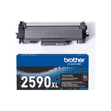 Brother TN2590XL - Svart - original - box - tonerkassett -