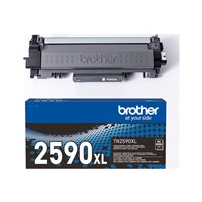 Brother TN2590XL - Svart - original - box - tonerkassett -