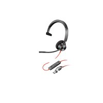 Poly Blackwire 3310 - Blackwire 3300 series - headset - på