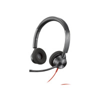 Poly Blackwire 3320 - Blackwire 3300 series - headset - på