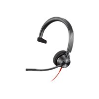 Poly Blackwire 3310 - Blackwire 3300 series - headset - på