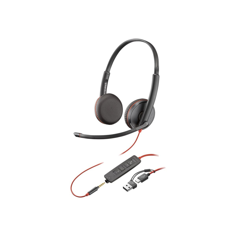 Poly Blackwire 3225 - Blackwire 3200 Series - headset - på Poly Blackwire 3225 - Blackwire 3200 Series - headset - på