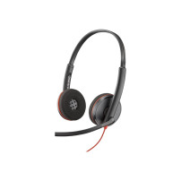 Poly Blackwire 3220 - Blackwire 3200 Series - headset - på