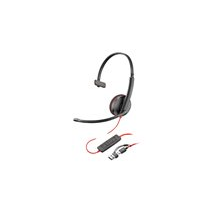 Poly Blackwire 3210 - Blackwire 3200 Series - headset - på
