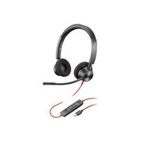 Poly Blackwire 3320 - Blackwire 3300 series - headset - på