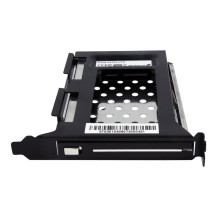 StarTech.com 2.5in SATA Removable Hard Drive Bay for PC Expansion Slot - Storage bay adapter - black - S25SLOTR - Adapter för la