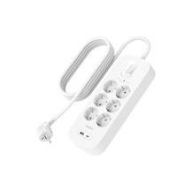 Belkin Connect - Överspänningsskydd - med USB-C- och